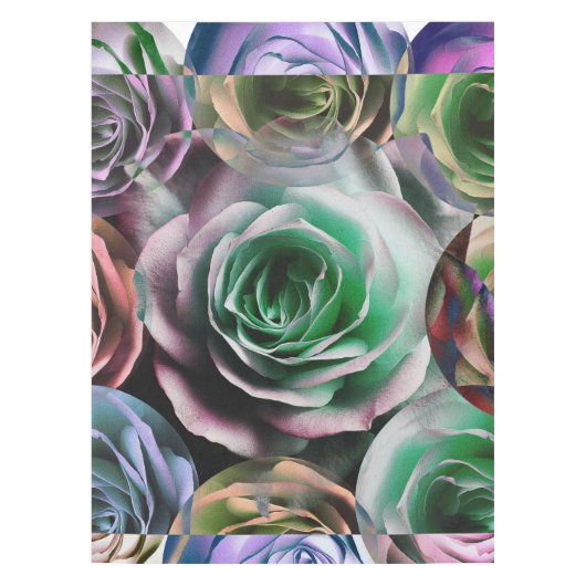 バラの花芸術的スタイル テーブルクロス (正面)