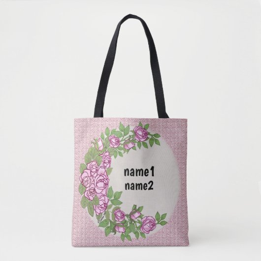 バラの花輪 トートバッグ (正面)