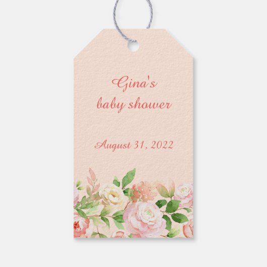 バラの花輪 感謝の気持ちのギフトタグ ギフトタグ (裏面)