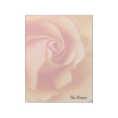 バラの花/アプリコットピーチ/クローズアップ写真 ノートパッド (回転)