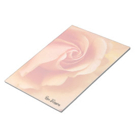 バラの花/アプリコットピーチ/クローズアップ写真 ノートパッド