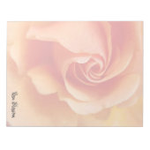 バラの花/アプリコットピーチ/クローズアップ写真 ノートパッド (正面)