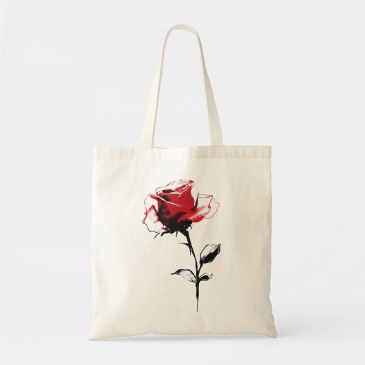 バラの花 トートバッグ (正面)