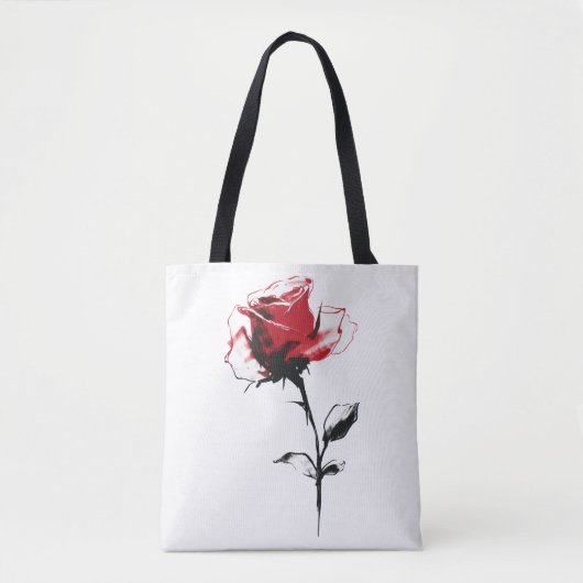 バラの花 トートバッグ (正面)
