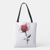 バラの花 トートバッグ (裏面)