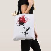 バラの花 トートバッグ (クローズアップ)