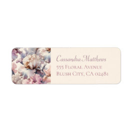 バラの花 フラワーリターンアドレスラベル クラシック エレガント ラベル