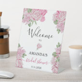 バラの花 – ブライダルシャワー歓迎サイン 台座サイン (インサイチュ)