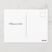 バラの花 油彩画 ポストカード (裏面)