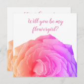 バラの花、私の花のカードになる サンキューカード (正面/裏面)