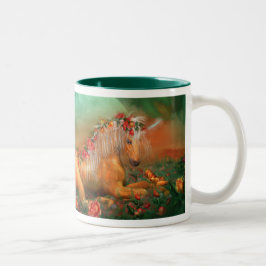 バラの芸術のマグのユニコーン ツートーンマグカップ