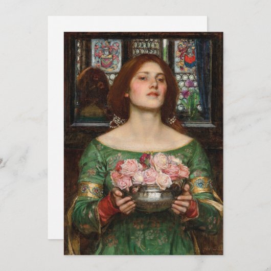 バラの芽を集める | ジョンウィリアムウォーターハウス (正面/裏面)