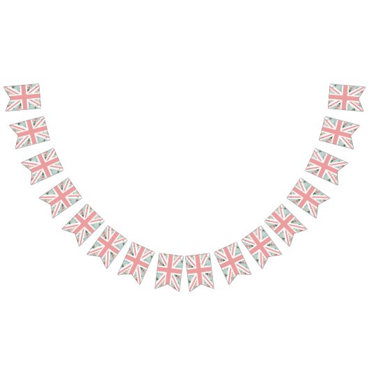 バラの英国国旗の英国のパーティー バンティングフラッグ (全)