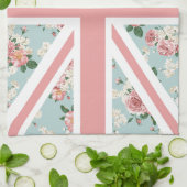 バラの英国国旗の英国の旗 キッチンタオル (折り畳み)