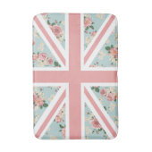 バラの英国国旗の英国の旗 バスマット (正面縦)