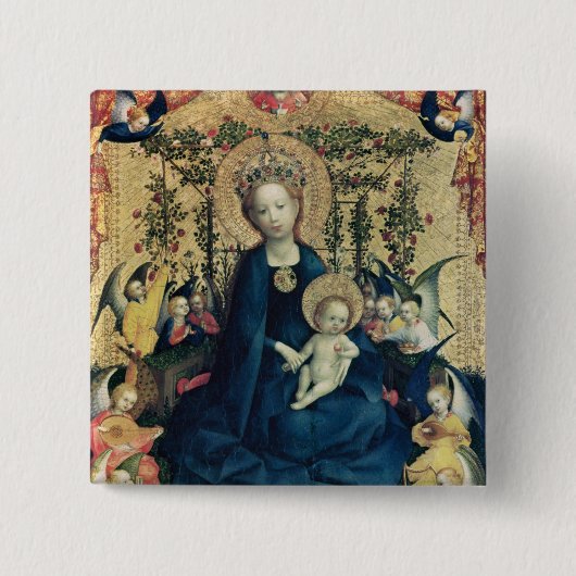 バラの茂みのヴァージン 缶バッジ (正面)