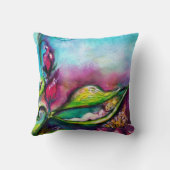 バラの葉の間で眠るトゥンベリーナ クッション (裏面)