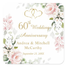 バラの葉ハート60結婚周年