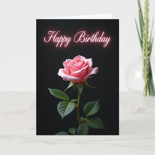 バラの誕生日カード カード (正面)