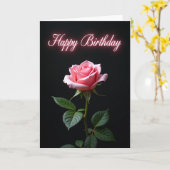 バラの誕生日カード カード (黄色い花)