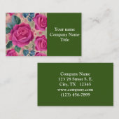 バラの賢者 – 柔らかく穏やかな 名刺 (正面/裏面)