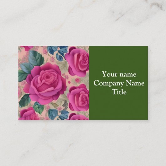 バラの賢者 – 柔らかく穏やかな 名刺 (正面)