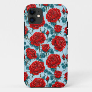 バラの赤い花 - 花好きへの最高のプレゼント iPhone 11 ケース