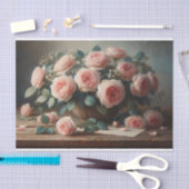 バラの赤面ピンクの切り離 薄葉紙 (クラフト)