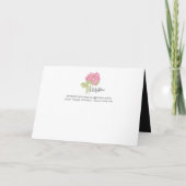 「バラの赤」- 愛のカード シーズンカード (裏面)