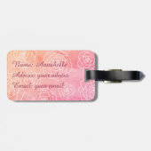 バラの輪郭 ラゲッジタグ (裏面横)