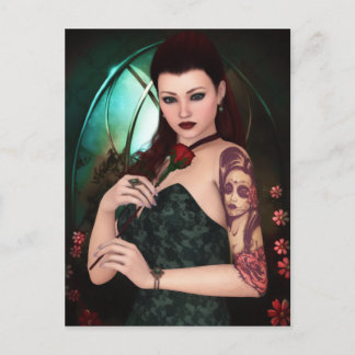 バラの郵便はがきとしてエレガント ポストカード