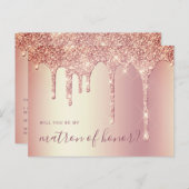 バラの金ゴールドは僕の名誉の賜物だ インビテーションポストカード (正面/裏面)