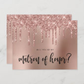 バラの金ゴールドは僕の名誉の賜物だ インビテーションポストカード (正面/裏面)