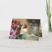 バラの開花 カード (裏面)