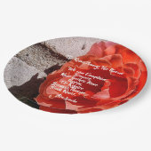 バラの間ザソーンズエイブリンカーン9インチ ペーパープレート (アングル)