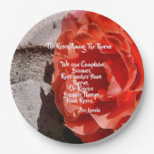 バラの間ザソーンズエイブリンカーン9インチ ペーパープレート (正面)