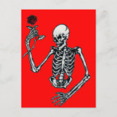 バラの骸骨 ポストカード (正面)