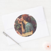 「バラの魂」プレラファエリート蔵書票 ラウンドシール (封筒)