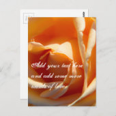 バラの黄色い花 ポストカード (正面/裏面)