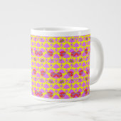 バラの2つの花 ジャンボコーヒーマグカップ (正面右)