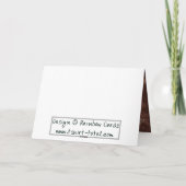 バラのMother´s旧式な日 カード (裏面)