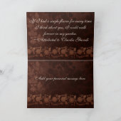 バラのMother´s旧式な日 カード (内部)