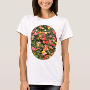 バラのTシャツの格子垣 Tシャツ