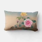 バラのTsuchiya Koitsuの日本に花の絵を描くこと ランバークッション (裏面)