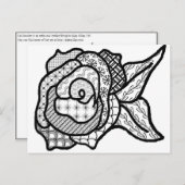 バラはがき ポストカード (正面/裏面)