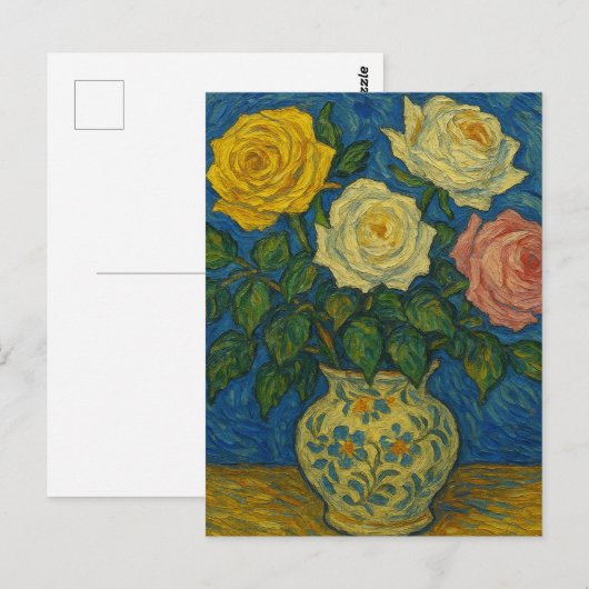 バラはがき ポストカード (正面/裏面)