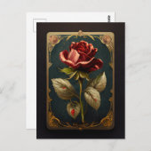 バラはがき ポストカード (正面/裏面)