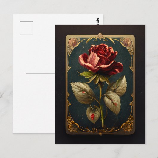 バラはがき ポストカード (正面/裏面)