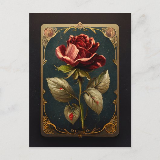 バラはがき ポストカード (正面)