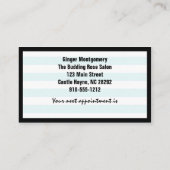 バラはさみ美容師名刺 予約カード (裏面)